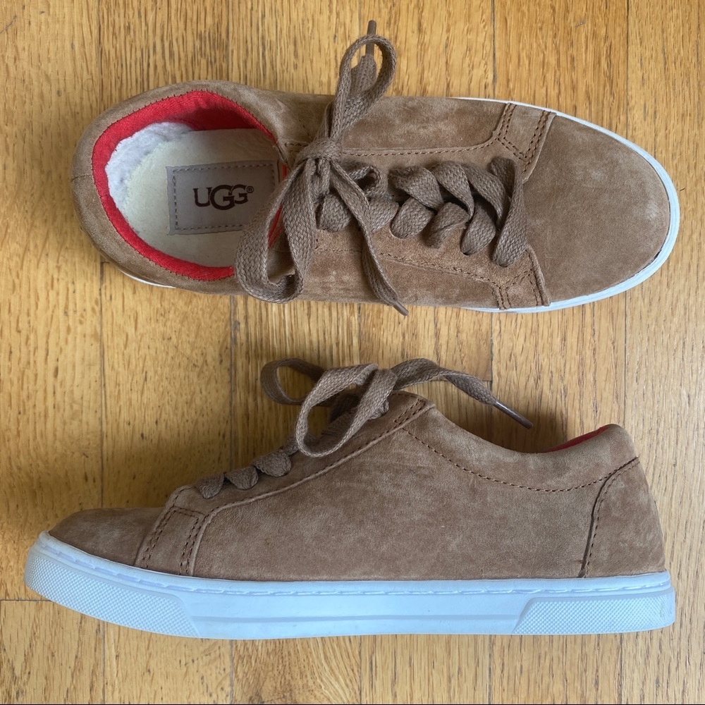 UGG | Karine Suede Lace -up Sneaker; S/N 1015044; USA Size 5